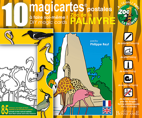 10 magicartes© postales ZOO de la PALMYRE