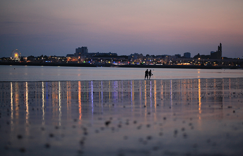 Crépuscule sur la baie