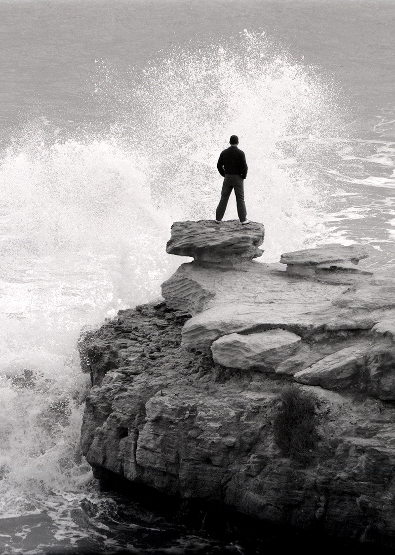 L'homme et la vague